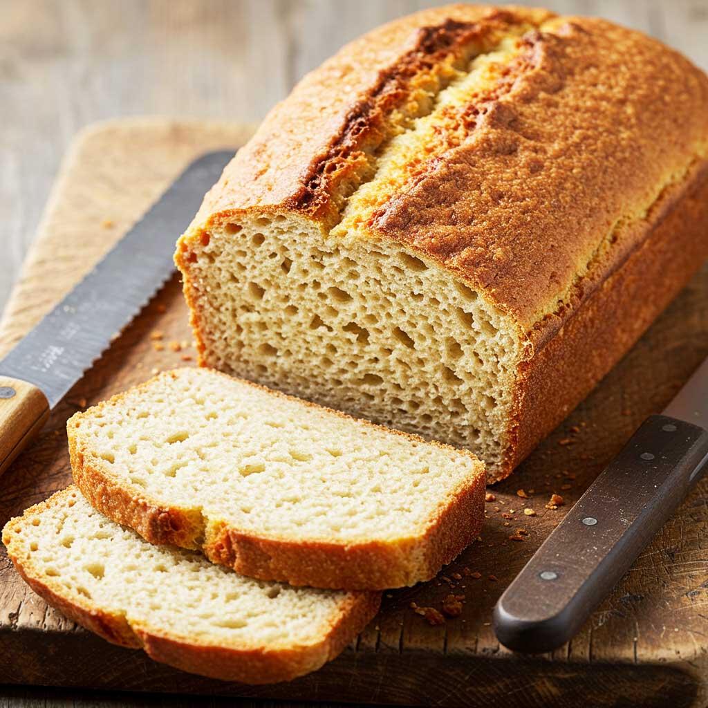 Pão de Forma Básico sem glútem e sem lactose
